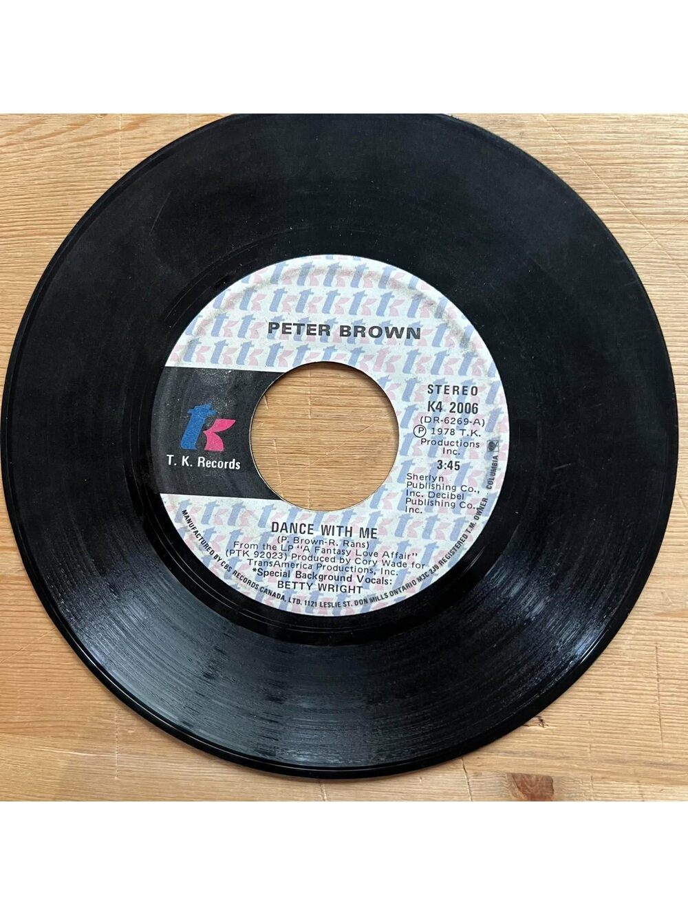 Peter Brown - Dance with Me/For your Love 45rpm VG+ R13
